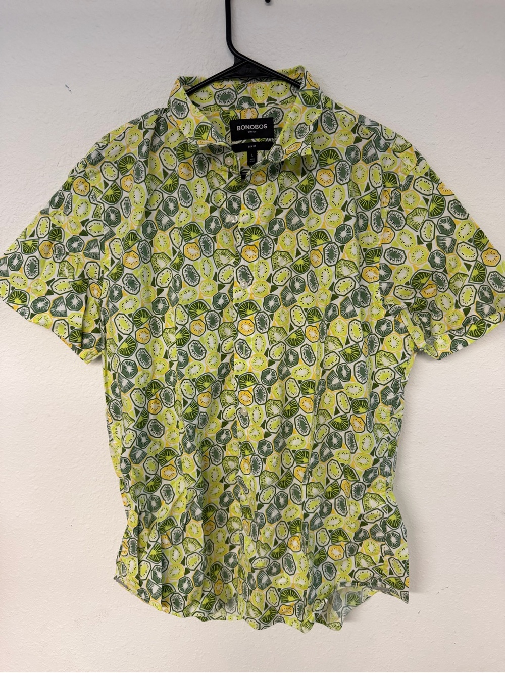 Bonobos Short-Sleeve Citrus Print Button-Down Shirt - Yellow & Green